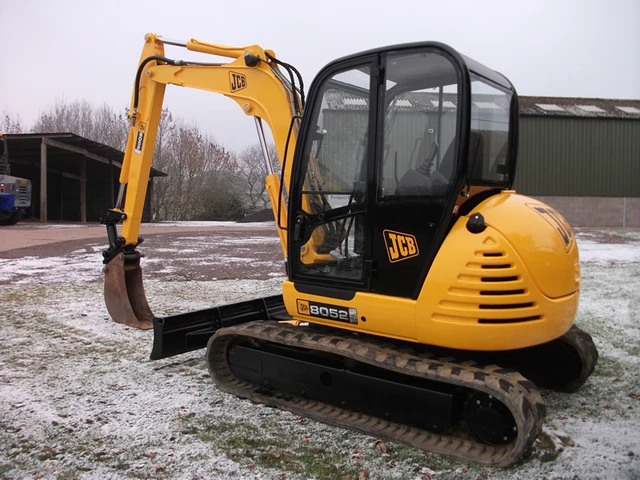 Kit De Décalcomanies Complet Pour Mini-pelle JCB 803 Plus / Super - Avec Avertissements Sécurité