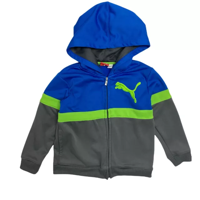 PUMA Ragazzi Felpa con Cappuccio Zip Intera Taglia 4
