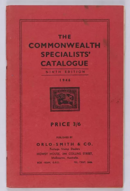 CATALOGUES Australia ACSC 9th Edition, 1946, pub Orlo-Smith & Co.