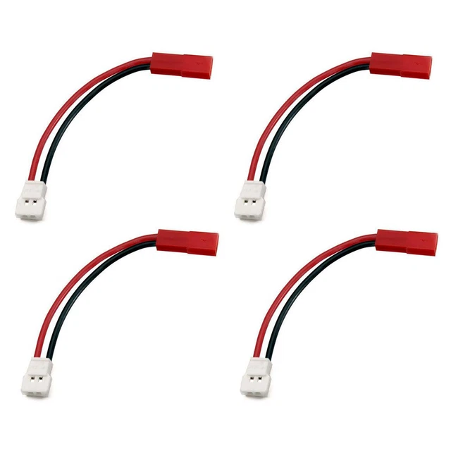 YUNIQUE GREEN-CLEAN-POWER - Adaptador De Cable Deans T A Tamiya Para Vehículos RC Y Baterías Lipo | Compatible Con Cargadores | Conectores Macho Y Hembra, Rojo Negro, Plástico