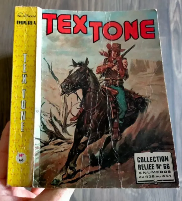 bd ALBUM recueil TEX TONE n° 66-438.439.440.441 imperia 1979 western cow boy