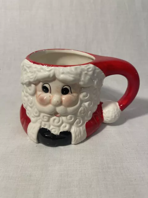 Christmas Gnome Coffee Mug 19 oz Figural 3D Holiday Hand Painted Elf Tomte  Santa