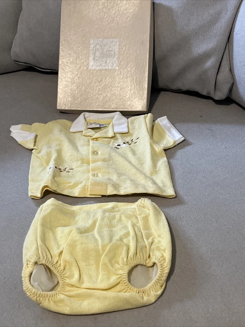 New Vintage Carters Baby Outfit From Daytons  Yellow Airplane Romper