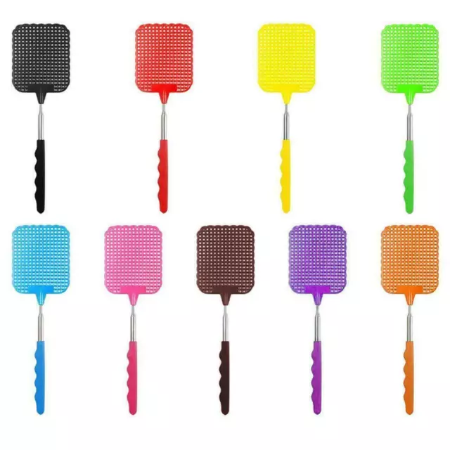 Extendable Fly Swatter Telescopic Insect Swat Bug Mosquito Hand Wasp Long D4A0