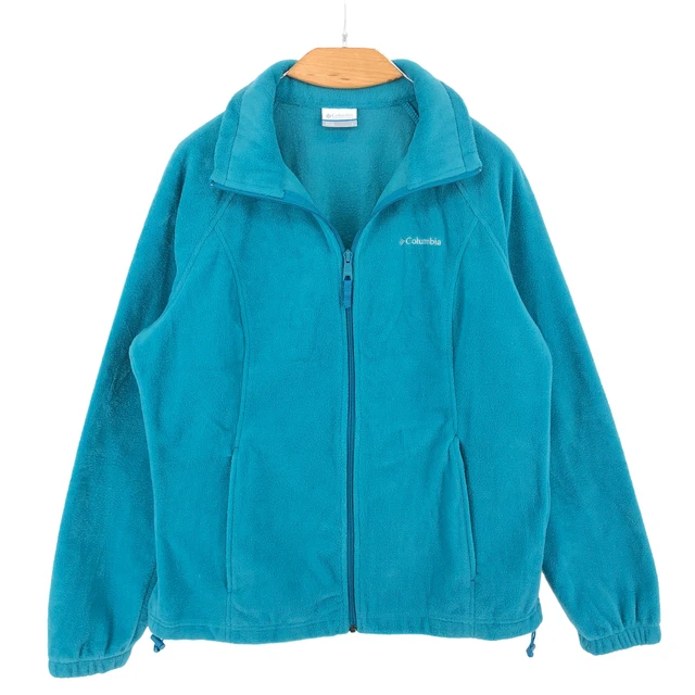 Columbia Uomo Zip Maglione Cardigan Pile Misura L