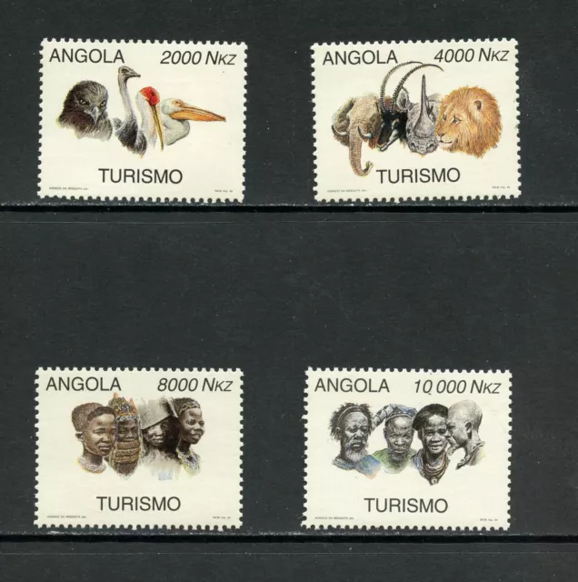 P857 Angola 1994 Vögel, Tourismus, Fauna 4v. MNH