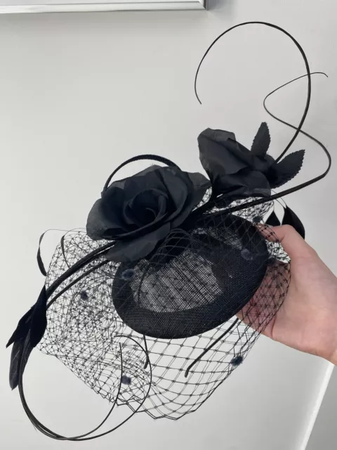 Customised Feather Hair Fascinator on Headband Wedding Royal Ascot Races Bespoke