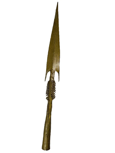 SUPERBE ancienne authentique POINTE DE LANCE en FER Art Africain Tribal 34 cm