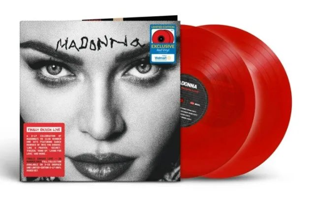 MADONNA Finally Enough Love 2 LP Vinyles Rouge Couleur NEUF