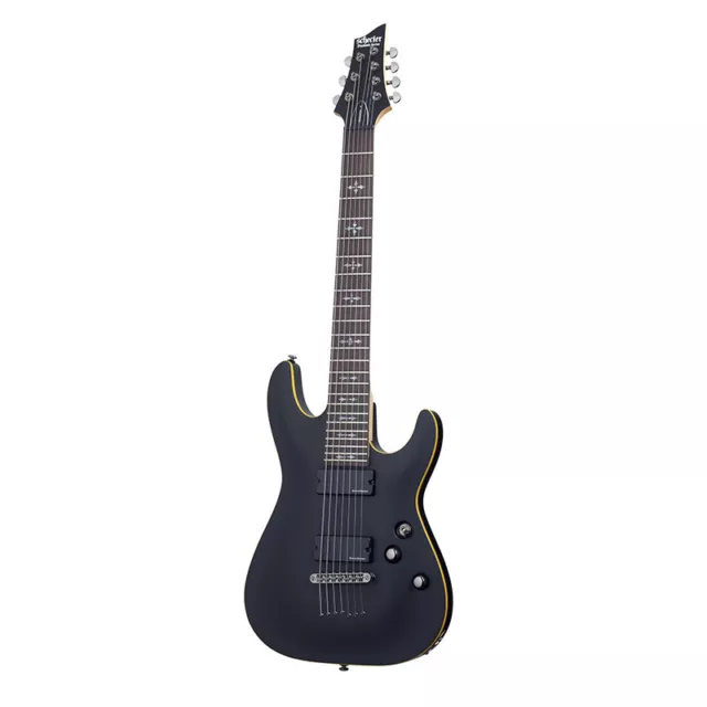 Schecter Demon-7 - Guitare électrique 7 cordes - Aged Black Satin