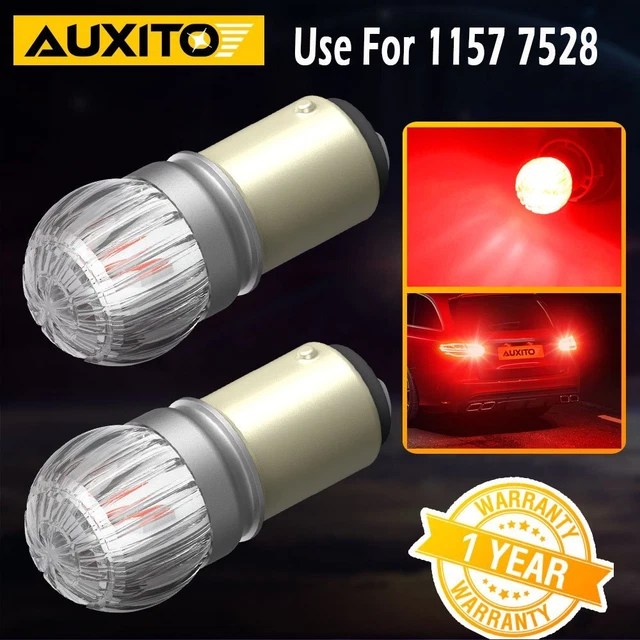AUXITO Super Bright Red LED Tail Brake Stop Light Bulbs 1157 No Hyper Flash SMD