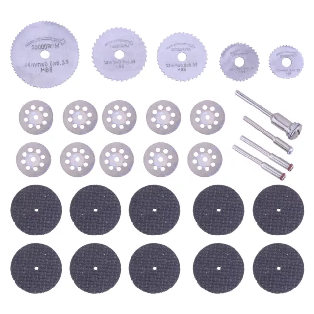 30Pcs HSS Circular Saw Blade Set Part For Drill Rotary Tool Cutting Wheel Disc