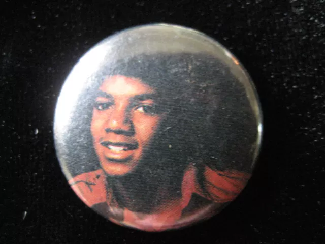 Michael Jackson-Young-Pin-Badge-Button-80's Vintage-Rare