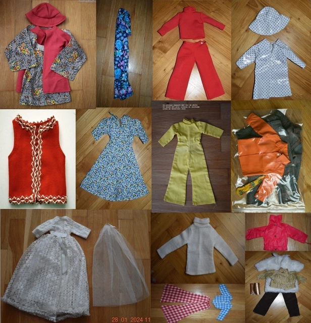 Tenue Fourrure Cathie Bella – Toque Et écharpe – Poupée Mannequin – Vintage 80s