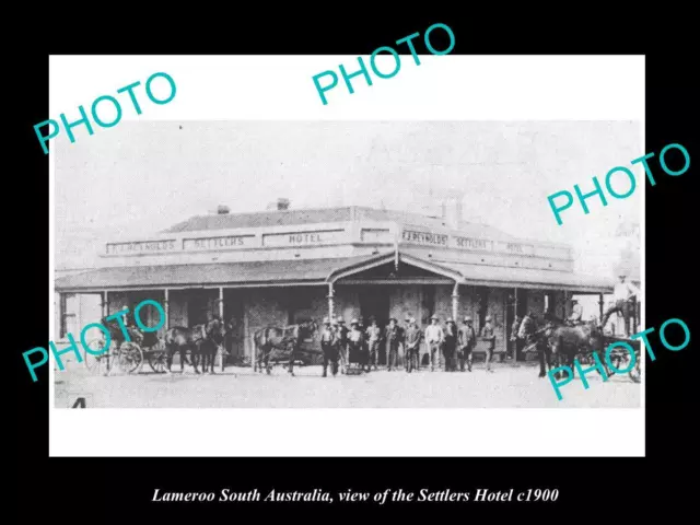 OLD LARGE HISTORIC PHOTO OF LAMEROO SA VIEW OF THE SETTLERS HOTEL c1900