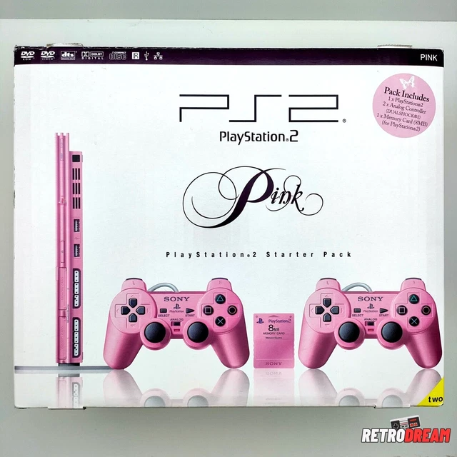 CONSOLE SONY PS2 Slim Rose - Pink Starter Pack Complet - Tbe++ EUR 399 ...