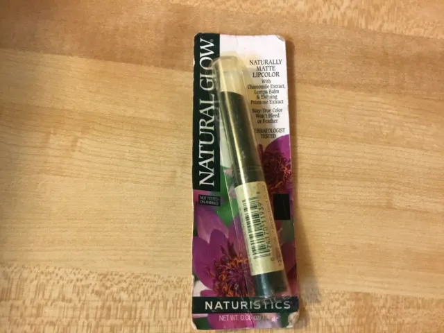 naturistics natural glow matte lip color brandied rose (sealed)