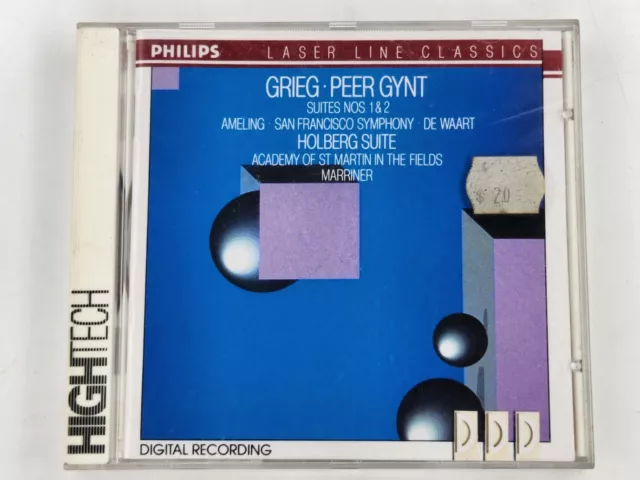 Grieg Peer Gynt Holberg Suite - Phillips - Laser Line Classic - CD