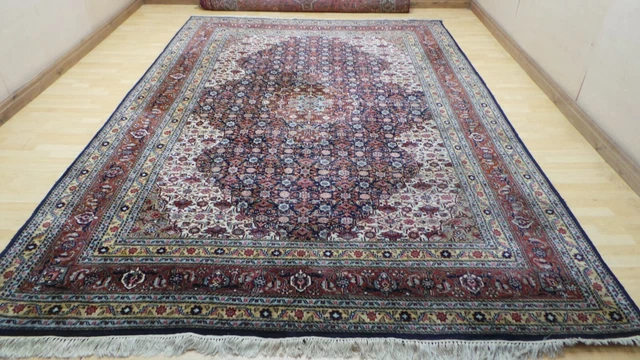 Very Large PERSAIN CARPET RUG HAND MADE Oriental living Room Vintage 12ft  8ft 4