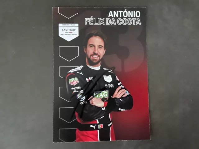 Porsche Antonio Felix Da Costa Formule E 2023 avec signature originale