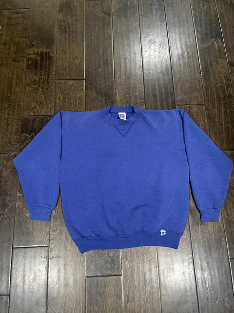 vintage Russell Athletic blue blank sweatshirt youth sz XL made in USA