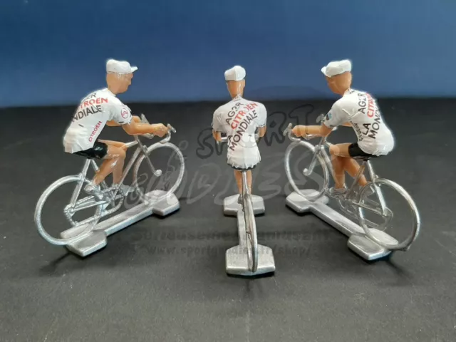 Lot of 3 miniature cyclists Equipes 2021 Tour de france - cycling figure