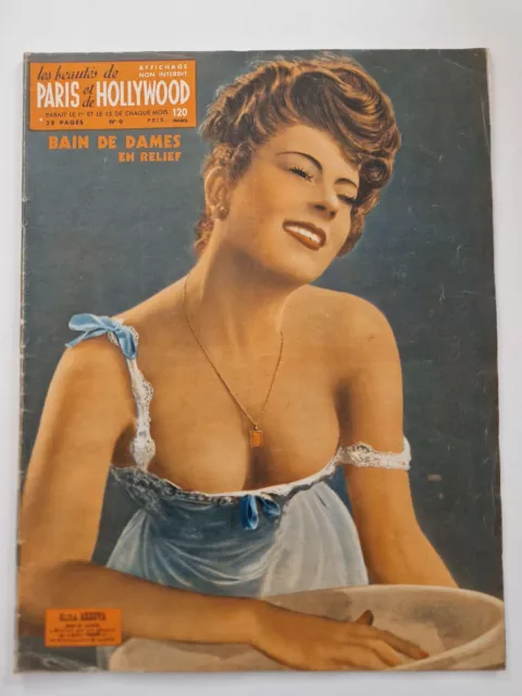 Ancienne revue LES BEAUTES DE PARIS ET DE HOLLYWOOD #9 Charme, Pin-up, erotisme