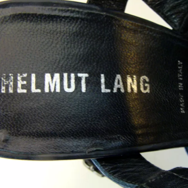 Helmut Lang Womens Black Leather Shoes Pumps Size 39 / 8.5M   D113 2