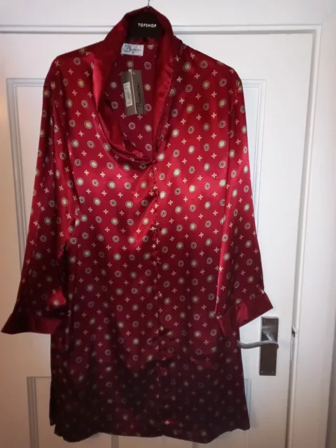 Debenhams Thin Red Dressing Gown Bnwt