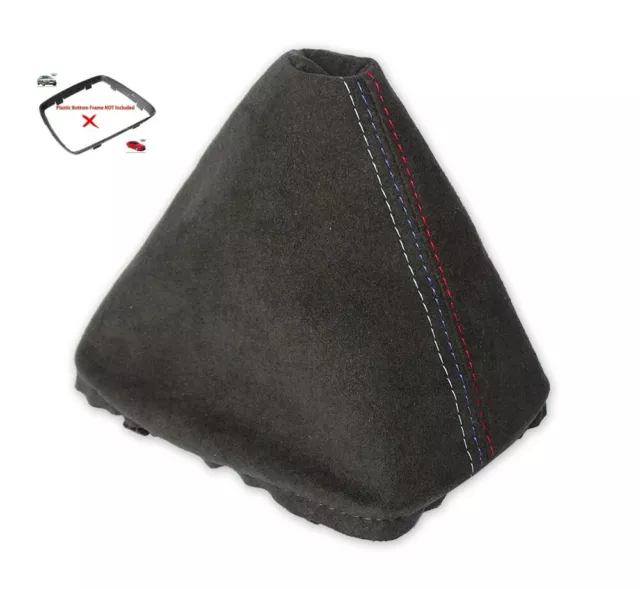 Gear Gaiter For Bmw E36 E46 1991-05 M/// Stitch Anthracite Genuine Alcantara