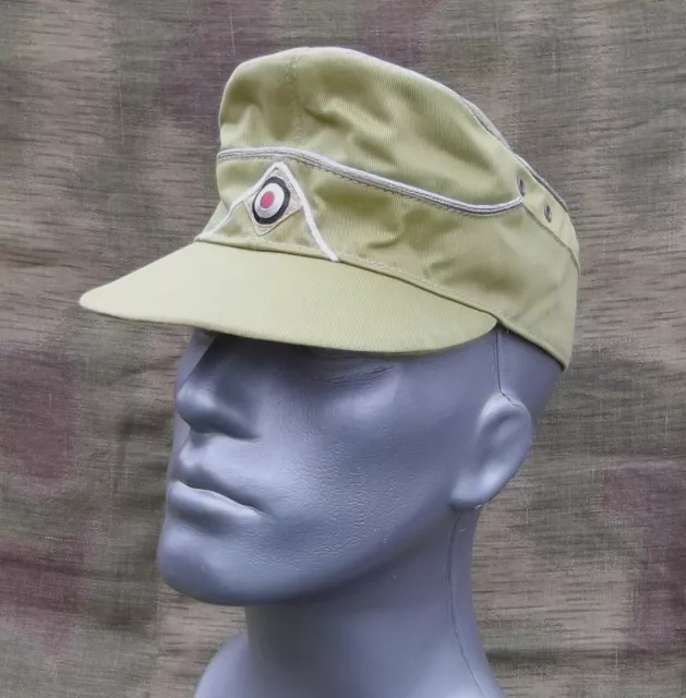 Robert Lubstein LW Feldmütze M41 Tropen Offizier EREL Division HG khaki Größe 57