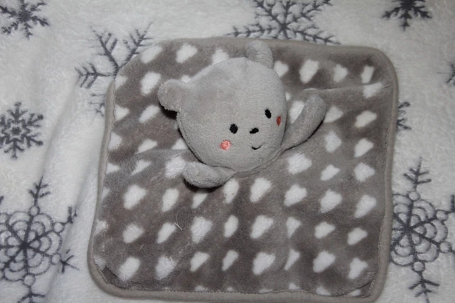 ORCHESTRA PREMAMAN  doudou OURS PLAT  GRIS NUAGE BLANC  neuf avec lien