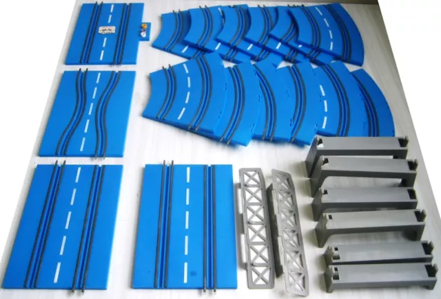 Bundle Speedking Tracks Bridges 4.5" Supports Grand Racing  car road racing toy