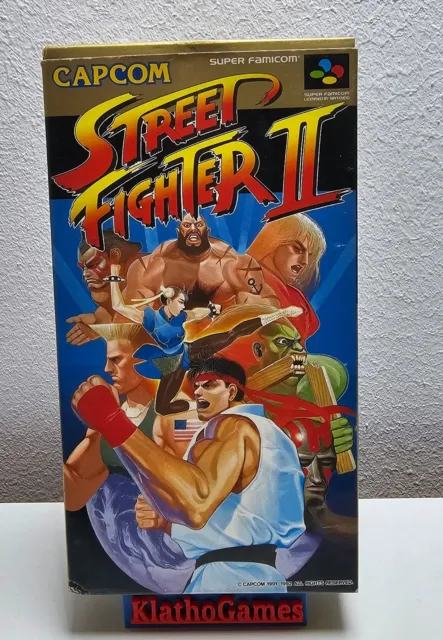 Street Fighter II 2 Nintendo Super Famicom SFC SNES jp japan NTSC CIB   D71