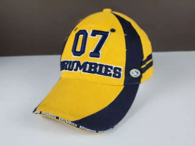 ACT BRUMBIES ISC 2007 Members Rugby League Yellow Adjustable Hat CAP RUGBY VGC