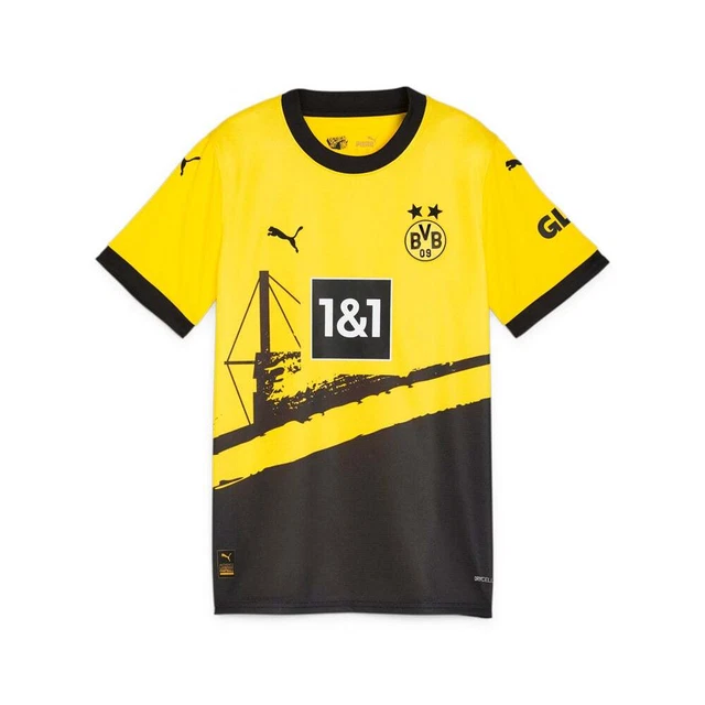 Puma Bvb Home Replica Jersey Youth Boys Yellow  77060701