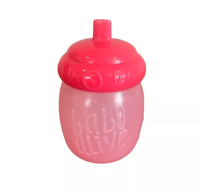 REPLACEMENT BABY ALIVE Pink Toy Doll Bottle Accessory