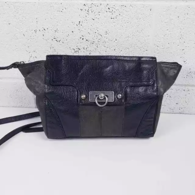 Frye Dana Clutch Oversized Clutch Crossbody Two Toned Leather Handbag