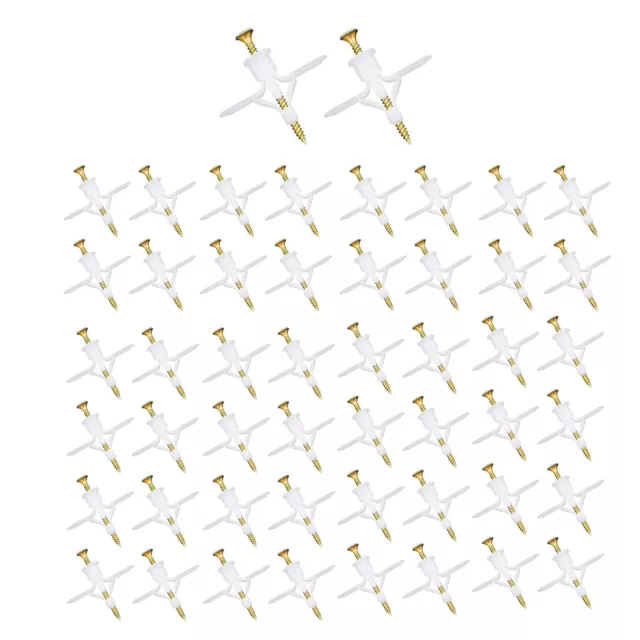 50 pz M8 Kit ancoraggio muro a secco ancoraggi parete cava spine e viti cartongesso