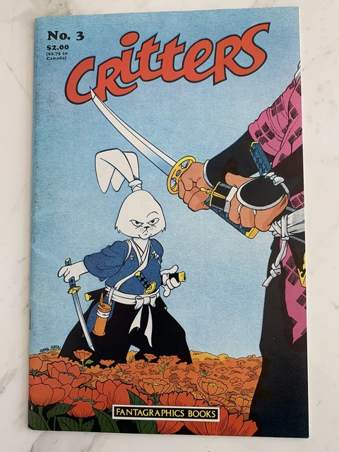 Critters #3 Usagi Yojimbo Story 1986 Fantagraphics Comic
