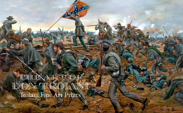 "Onward Georgians" Don Troiani Civil War Battle of Fredericksburg Print