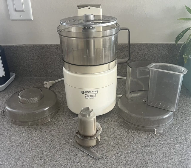 VINTAGE BLACK & Decker Shortcut Food Processor F1CFP10 Ivory Clean