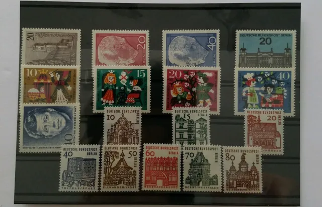 Germany BERLIN Complete Year 1964 Stamp Set Mint Never Hinged MNH German Stamps