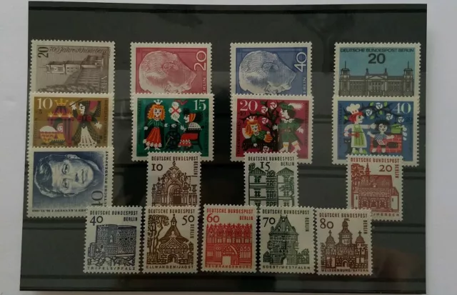 Germany BERLIN Complete Year 1964 Stamp Set Mint Never Hinged MNH German Stamps