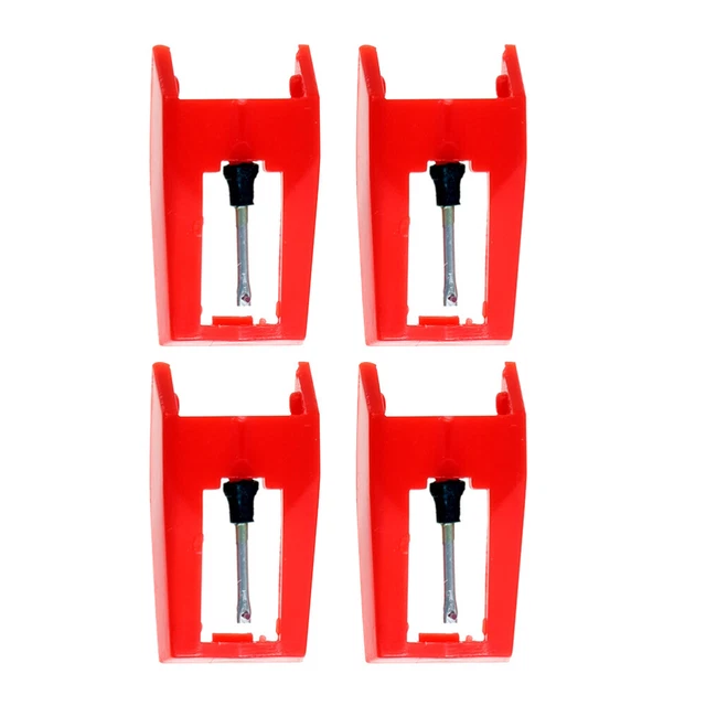4 Pcs Diamond Needle Record Player Record Player Needles Replacement Red