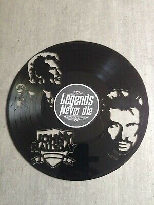 Horloge murale en vinyle 33 tours fait-main/thème mick Jagger chanteur rolling stones rock 