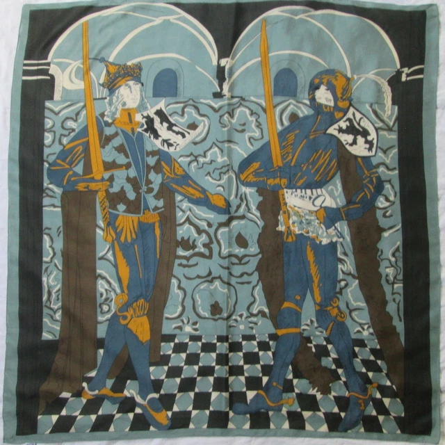 EMMANUEL LAURENT FOULARD polyester TBEG vintage scarf 76 X 76 cm EUR 28,00 - FR