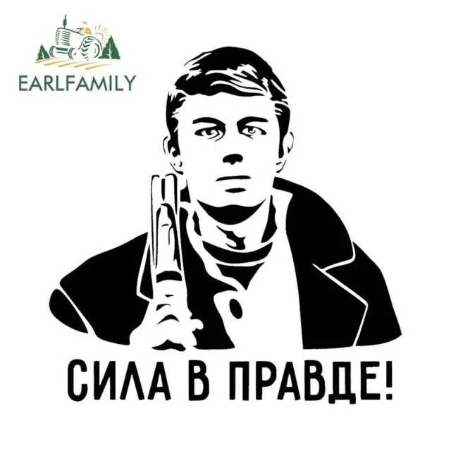 EARLFAMILY 5.1" "Бодров - Сила в правде Брат" Sergey Bodrov Car Sticker decorate