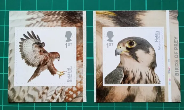 2019 BIRDS OF PREY SELF ADHESIVE Set of 2 Ex- Retail Booklet unmounted mint
