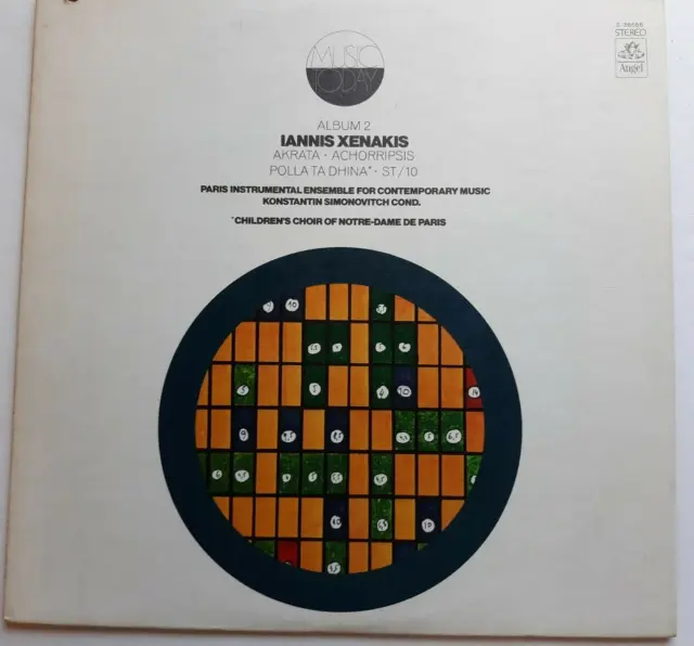 Iannis Xenakis Album 2 (EMI Angel S-36656) near mint / beautiful modern music